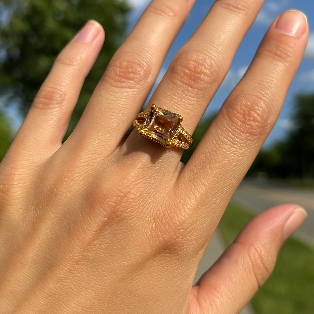 Square Stone Ring